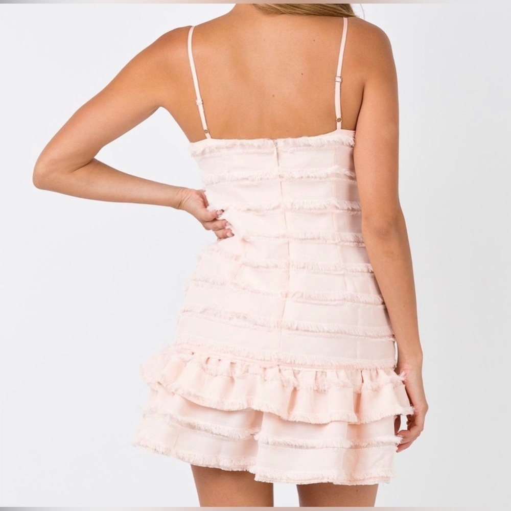 princess polly fringe pink dress -sold out online-